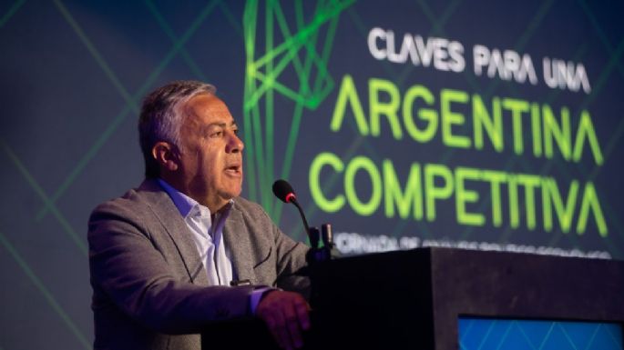 Alfredo Cornejo hablando sobre equilibrio fiscal