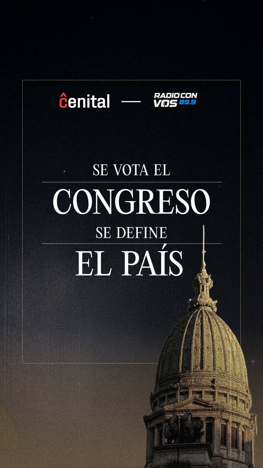 Imagen que representa el Congreso de la Nación durante un periodo electoral en Argentina