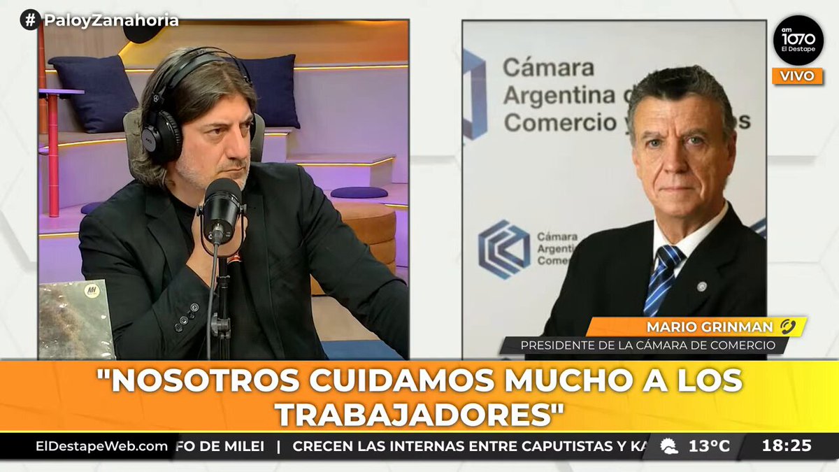 Mario Grinman presidente de la Cámara de Comercio Argentina