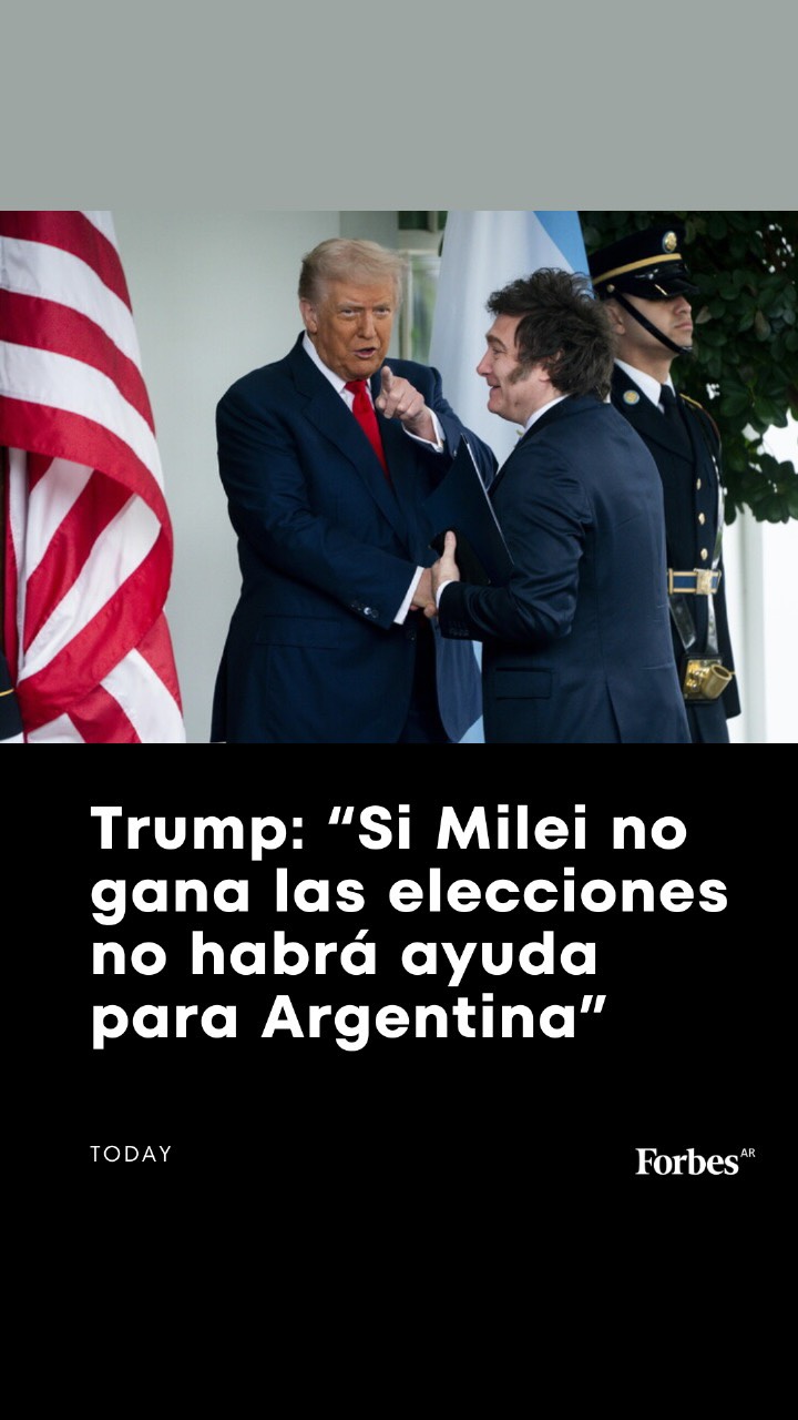 Donald Trump advierte sobre el futuro de Argentina