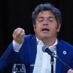 Axel Kicillof en la presentación del libro
