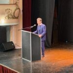 Axel Kicillof durante su discurso en ProTextil 2025