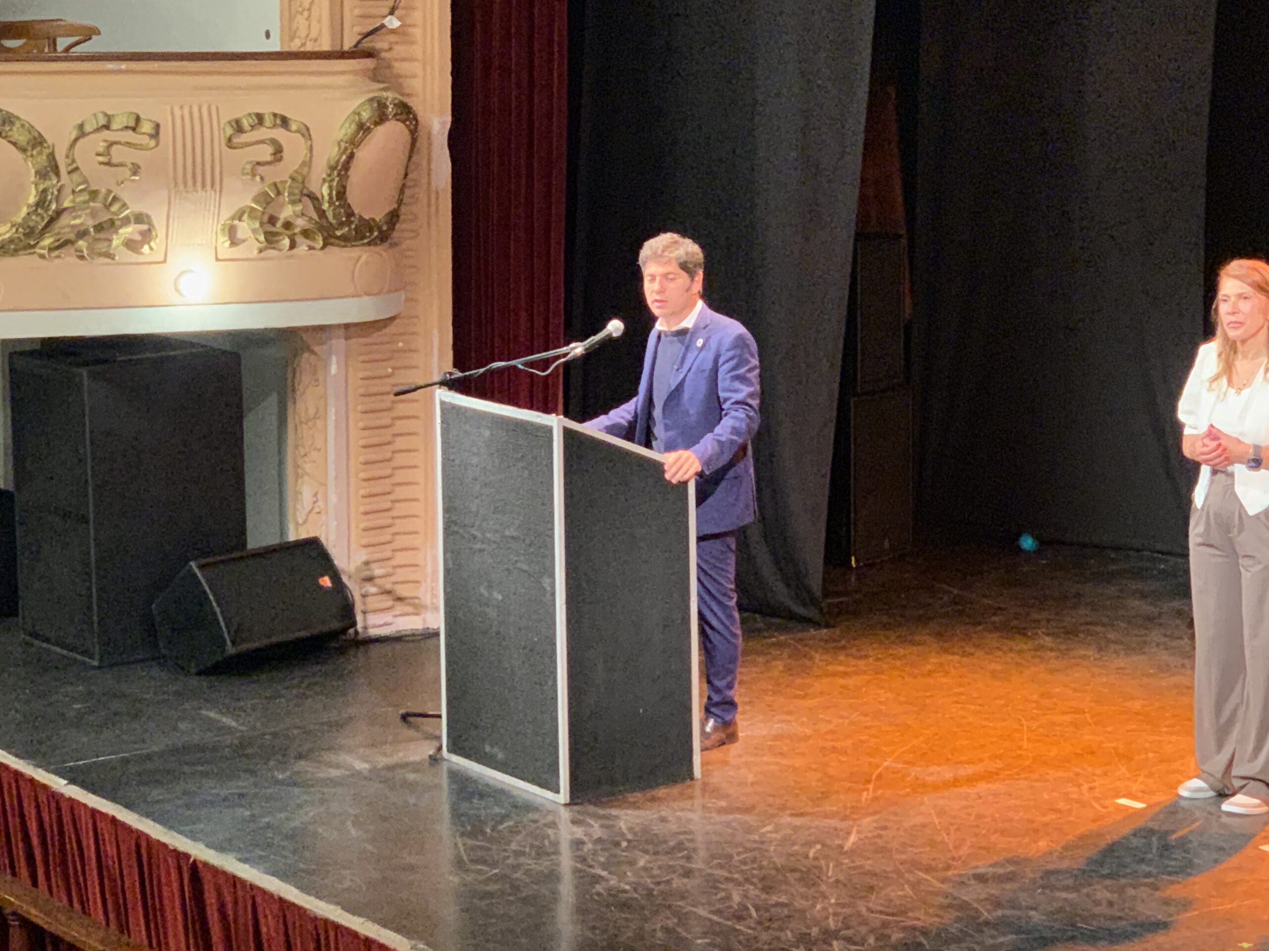 Axel Kicillof durante su discurso en ProTextil 2025
