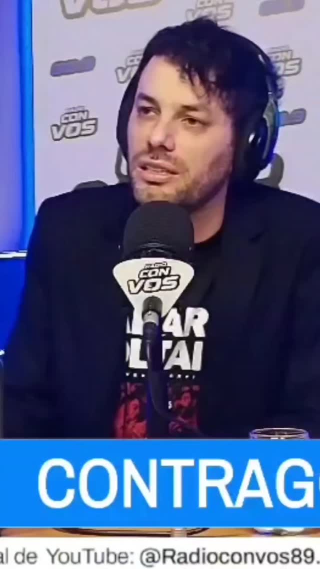 Facundo Pedrini reflexionando en el programa Contragolpe