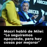 Mauricio Macri hablando en el Foro ABECEB