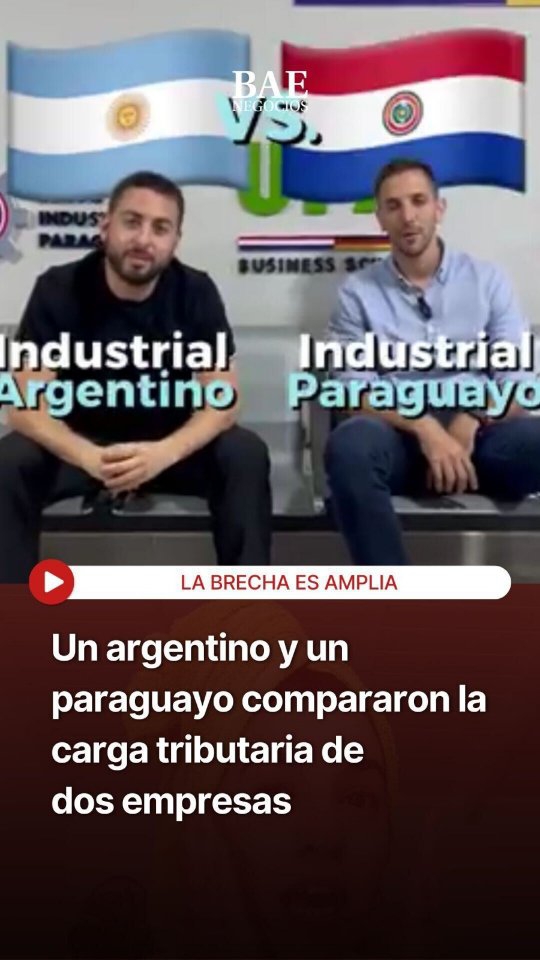Gráfico ilustrativo sobre diferencias de impuestos entre Argentina y Paraguay