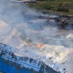 Incendio y explosión en Polígono Industrial Spegazzini en Ezeiza