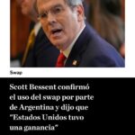 Scott Bessent habla sobre el swap de divisas con Argentina