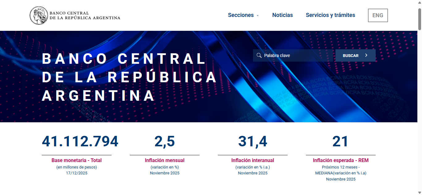 El BCRA relanza su sitio web con foco en transparencia, usabilidad y educación financiera