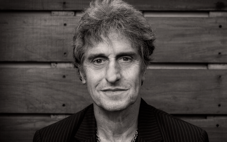 Diego Peretti durante el rodaje de La muerte de un comediante