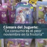 Juguetes en exhibición con baja venta en noviembre