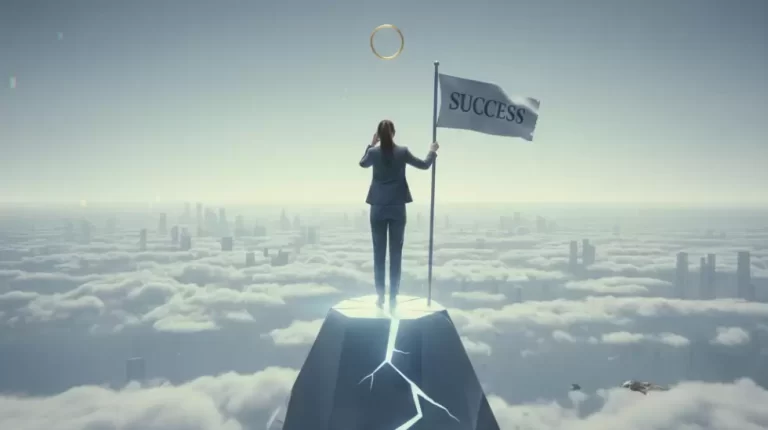 Ilustración sobre la falacia de la llegada y el éxito profesional