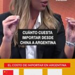 Gráfica ilustrativa de la cadena de costos para importar desde China a Argentina