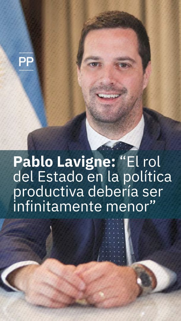 Pablo Laviñe hablando sobre el rol del estado en la política productiva