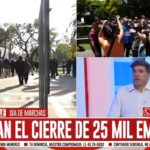 Trabajadores protestan contra el masivo cierre de las pequeña y medianas empresas: cerraron 25.000 pymes en la gestión de Milei