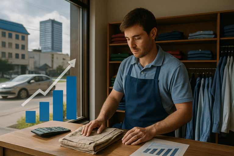Empleada en un local comercial argentino — escala salarial de comercio 2026