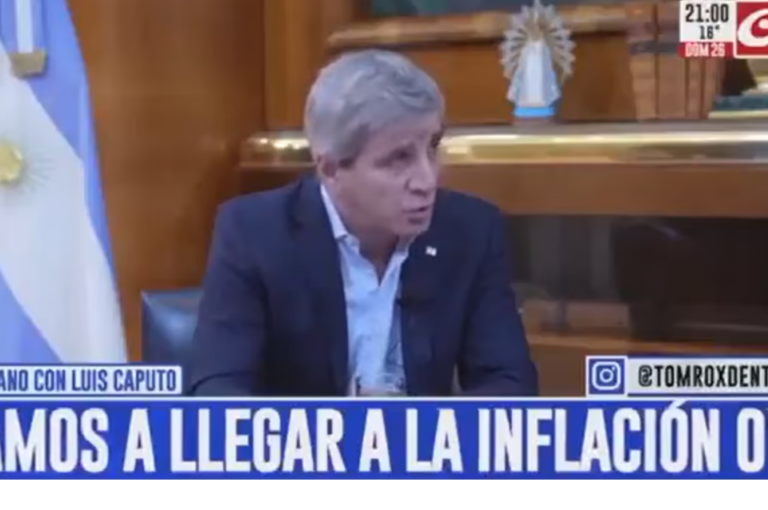 Caputo dijo que se llegará a la "inflación 0"