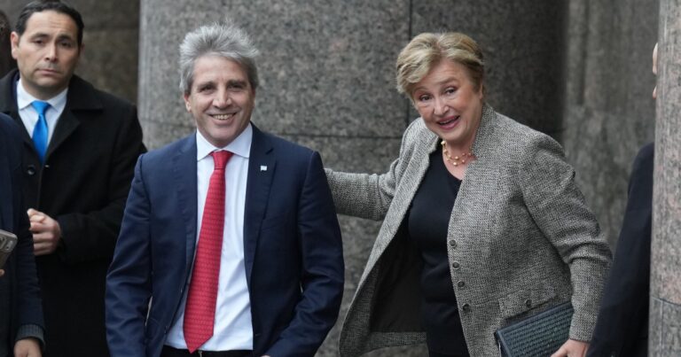 FMI, Kristalina Georgieva — Georgieva reveló que está preocupada porque ve que el ajuste de Milei no tiene consenso social ni político