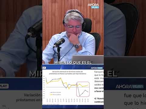 "Solo los BANCOS PÚBLICOS evitan UNA CAÍDA TAN GRANDE del crédito en Argentina" Maxi Montenegro