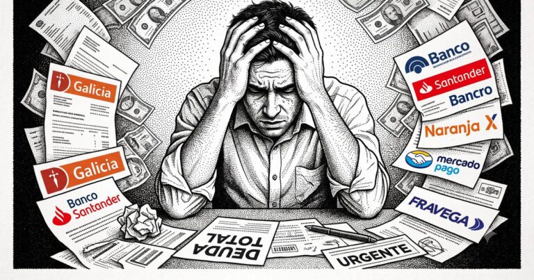 Bancos y fintechs, los dueños de la deuda familiar en la Argentina de Javier Milei - Letra P