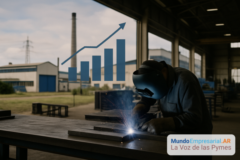 Trabajadores en una planta metalúrgica argentina — escala salarial UOM 2026