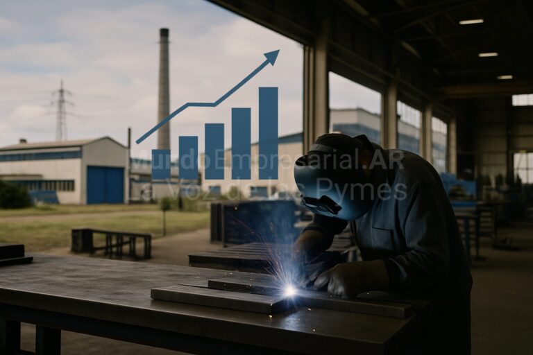 Trabajadores en una planta metalúrgica argentina — escala salarial UOM 2026