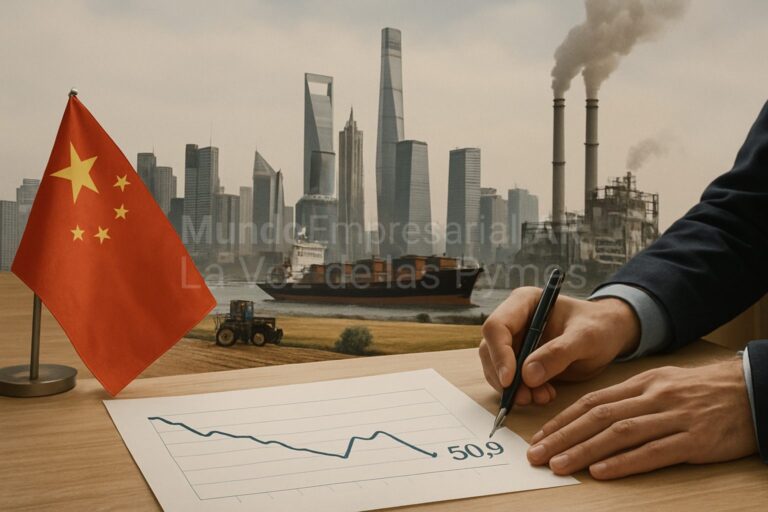 China pierde impulso manufacturero y refuerza señales de desaceleración económica