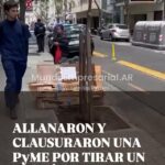 CLAUSURARON UNA PyME POR TIRAR UN CARTÓN EN LA CALLE